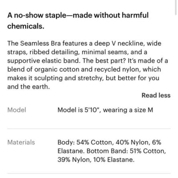 Everlane: The Seamless Bra - Picture 4 of 4